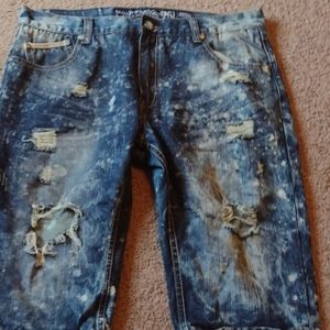 Heritage by America distressed denim shorts w 38